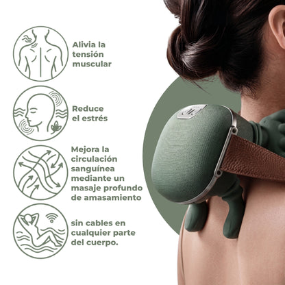 Masajeador de cuello con amasado profundo y calor